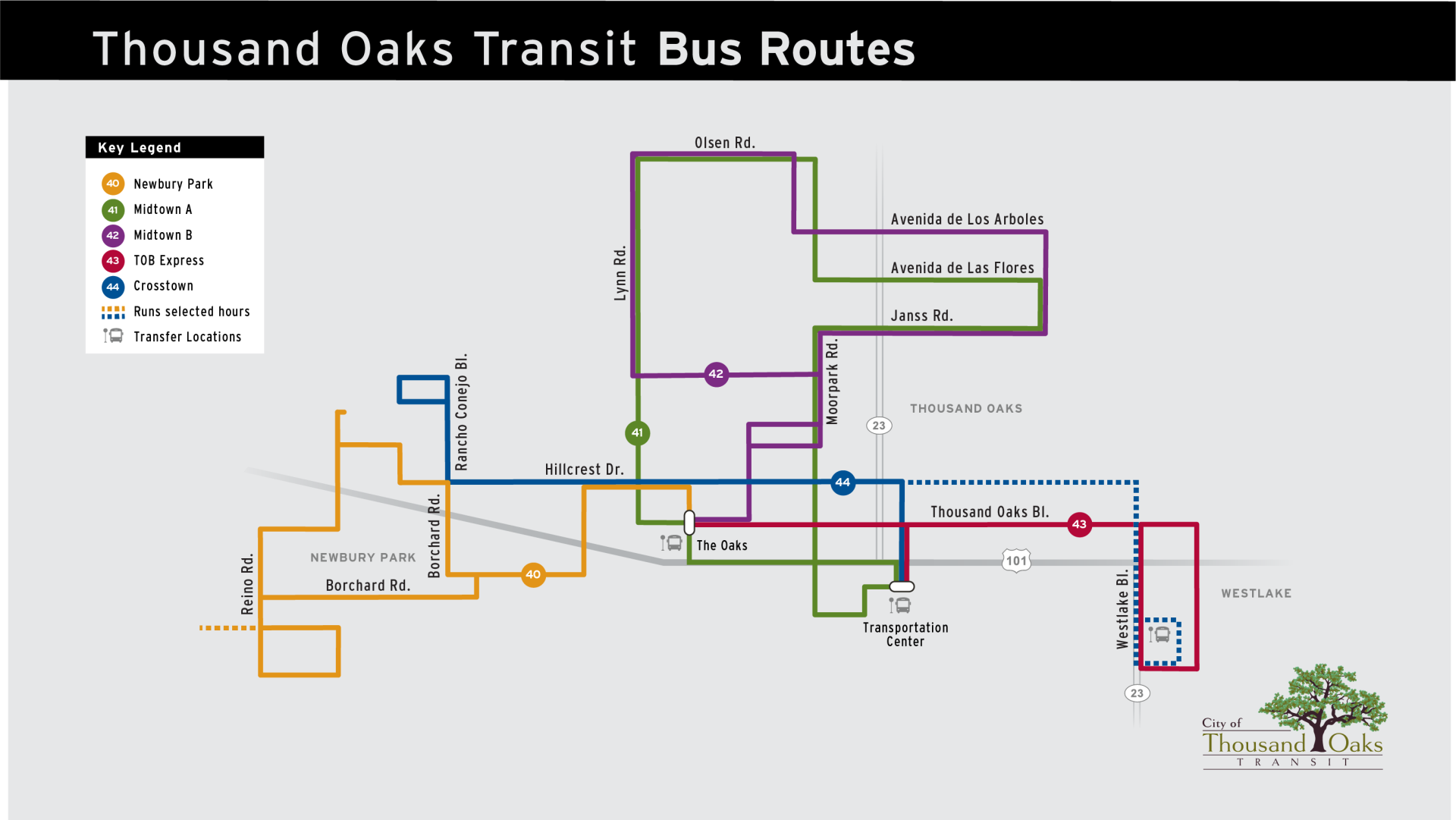 Bus Routes and Schedules Thousand Oaks, CA